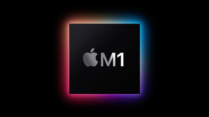 Logo depicting Apple's M1 processor